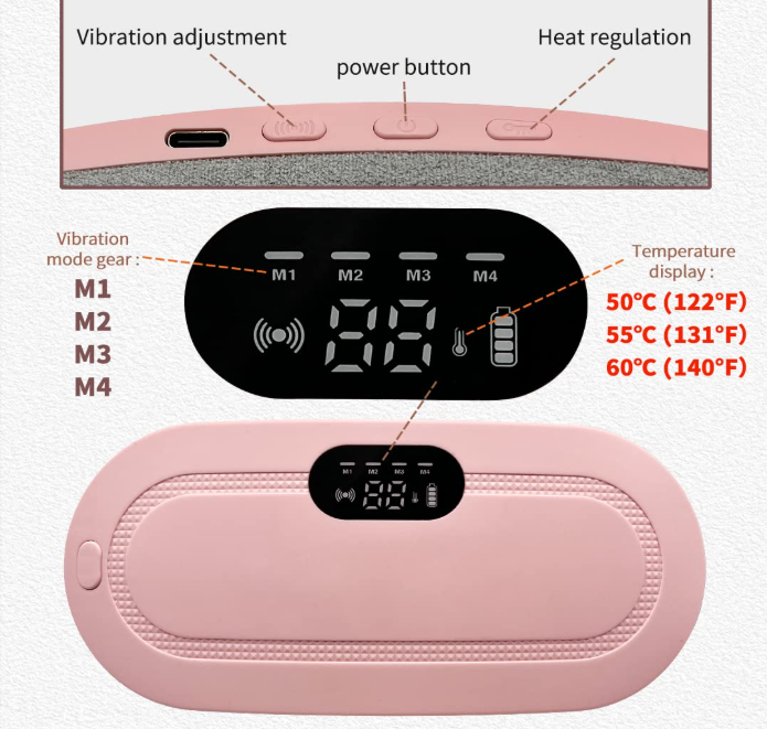 🌸 CrampFree™ Period Relief Massager & Heating Pad 🔥
