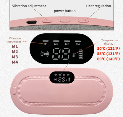 🌸 CrampFree™ Period Relief Massager & Heating Pad 🔥