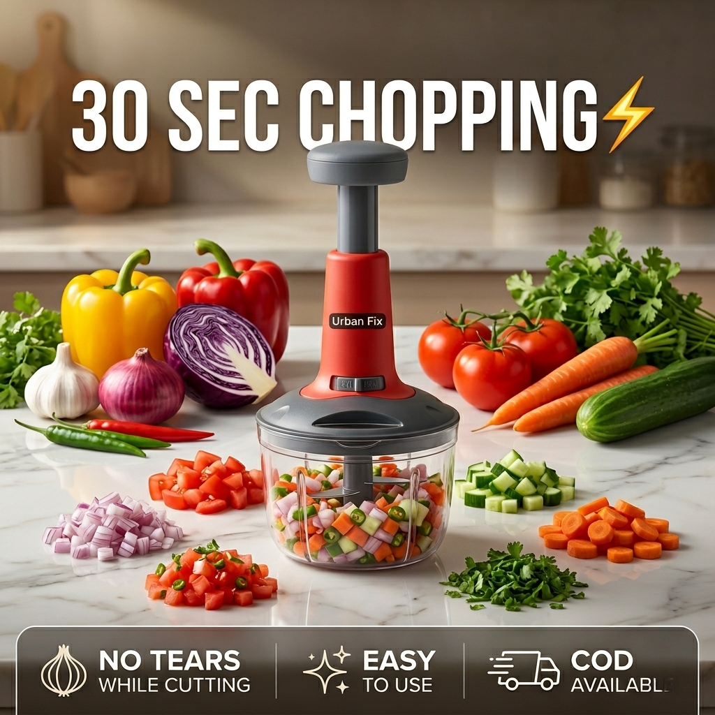 Smart Push Chopper™ 🔥 | Cut Veggies In Seconds